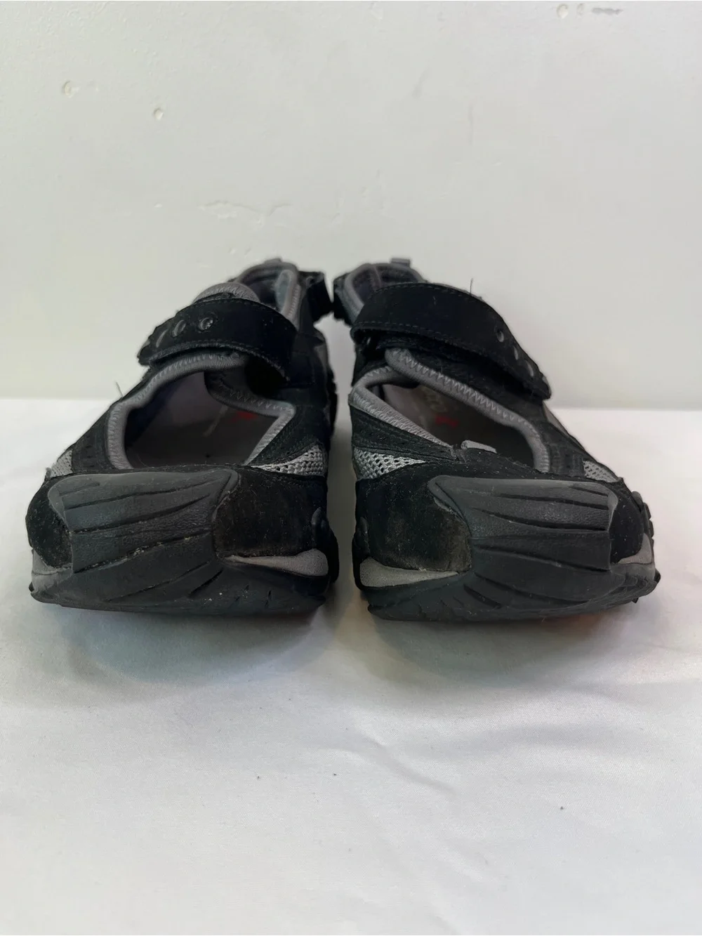 ECCO Receptor Black Nubuck Mesh Mary Jane Trail Sneakers Womens EU 40 US 9-9.5